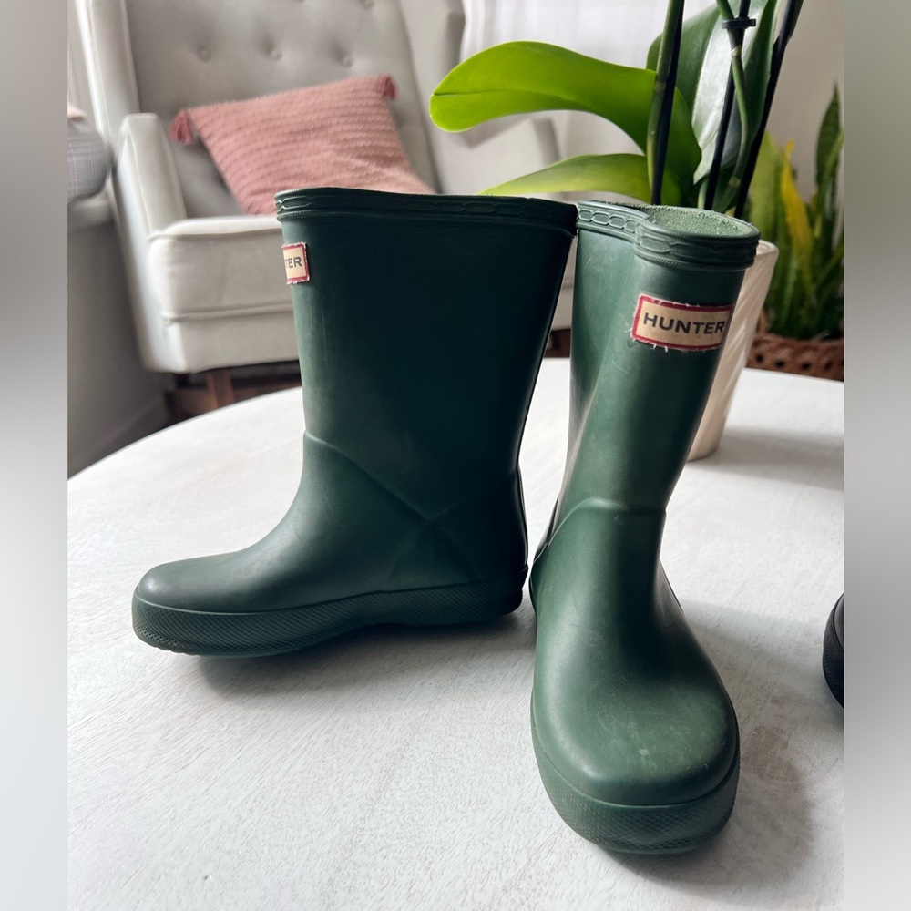 Hunter Rain Boots Toddler UK 8 in Hunter Green